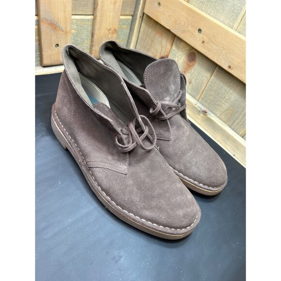 Clarks Mens Brown Suede Desert Boots Size 9.5 Chukka main image 8